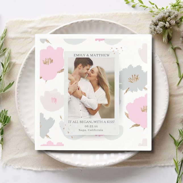 Guardanapo De Papel Onde tudo começou Casais românticos personalizados (Criador carregado)