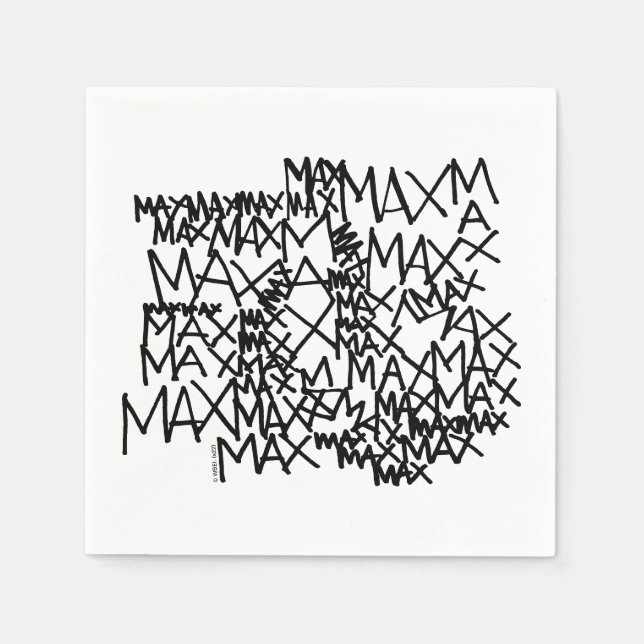 Guardanapo De Papel Onde Vivem os Monstros | Max Repete (Frente)