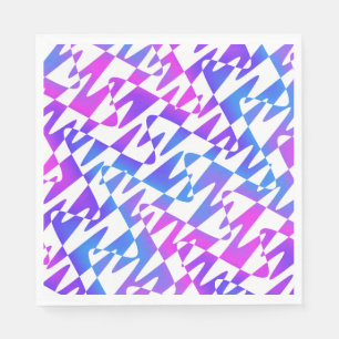 Guardanapo De Papel ondulação retrowave - creme gradiente em branco: