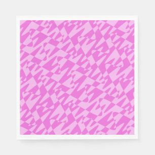 Guardanapo De Papel ondulação retrowave - dupla rosa:
