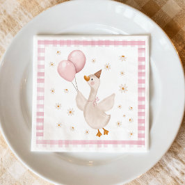 Guardanapo De Papel One Silly Goose Spring Party Farm First Birthday