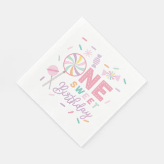 Guardanapo De Papel One Sweet Birthday Luncheon Napkin