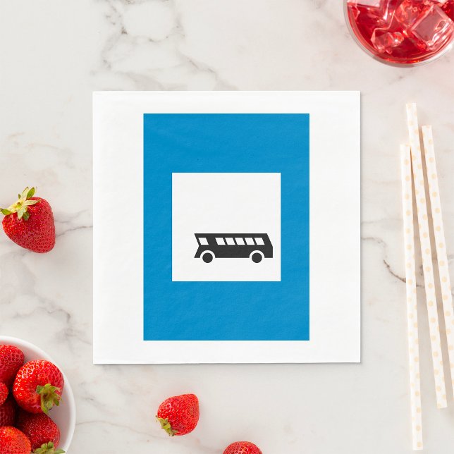 Guardanapo De Papel Ônibus de transporte público - Sinal de trânsito u (Criador carregado)