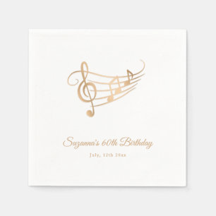 Guardanapo De Papel Ontem ao Elegante do Script de Notas de Música Dou