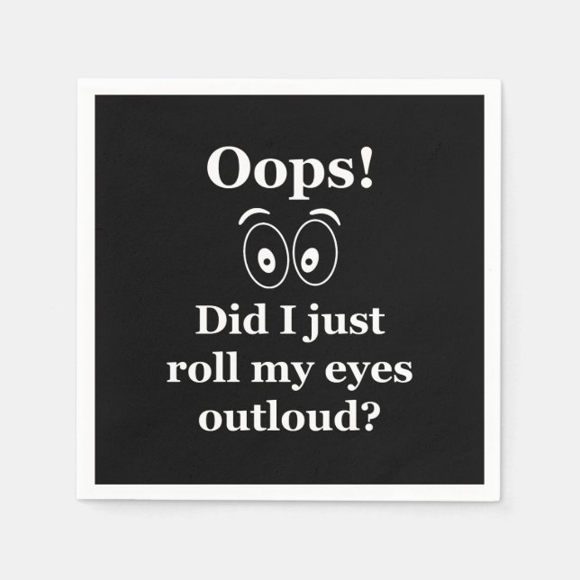 Guardanapo De Papel Oops! (Frente)