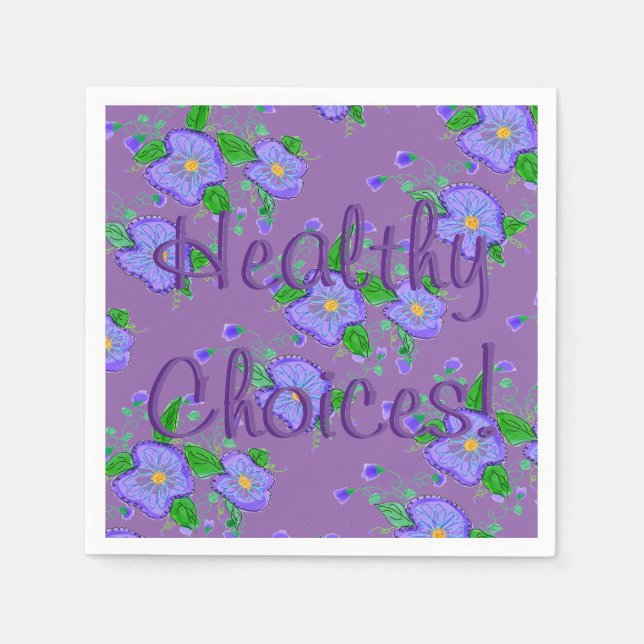 Guardanapo De Papel Opções saudáveis (Frente)