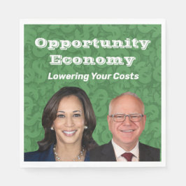 Guardanapo De Papel Opportunity Economy Harris Walz 2024