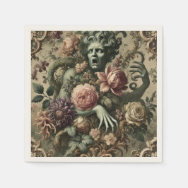 Guardanapo De Papel Opulência Óptica - Barroco Floral Gótico