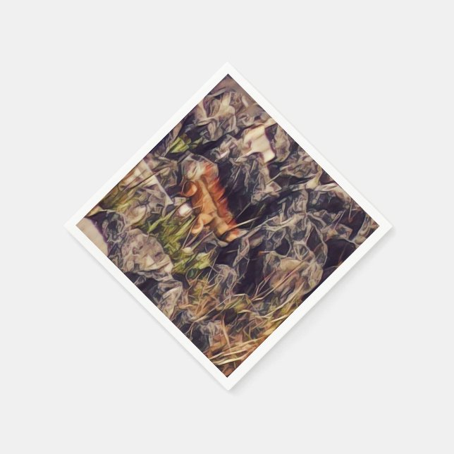 Guardanapo De Papel Orange Guana Art (Canto)