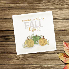 Guardanapo De Papel Ordenação de Outono Personalizada