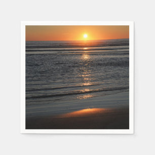 Guardanapo De Papel Oregon Coast Sunset Photo Napkin