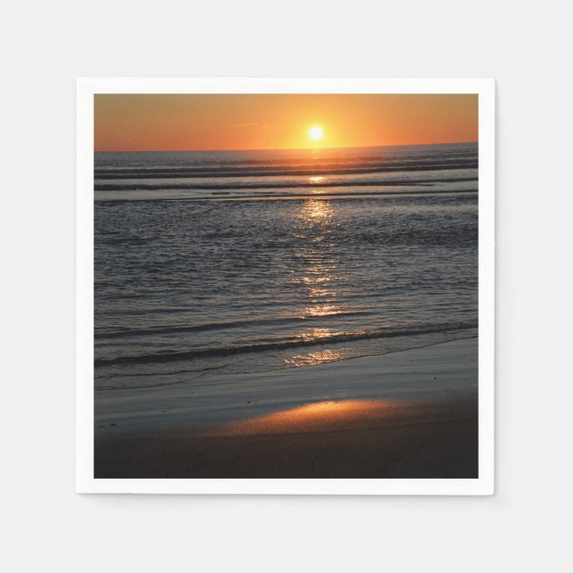 Guardanapo De Papel Oregon Coast Sunset Photo Napkin (Frente)