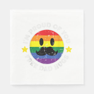Guardanapo De Papel Orgulho De Ti Pai Livre Abraça Orgulho gay Ally LG