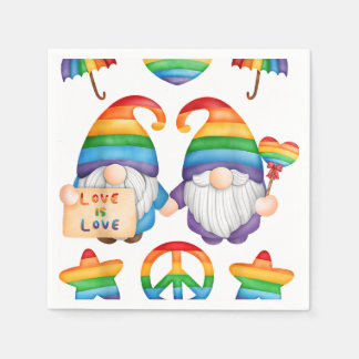 Guardanapo De Papel Orgulho dos Gnomos gay, Casamento com o Sr. e o Ga