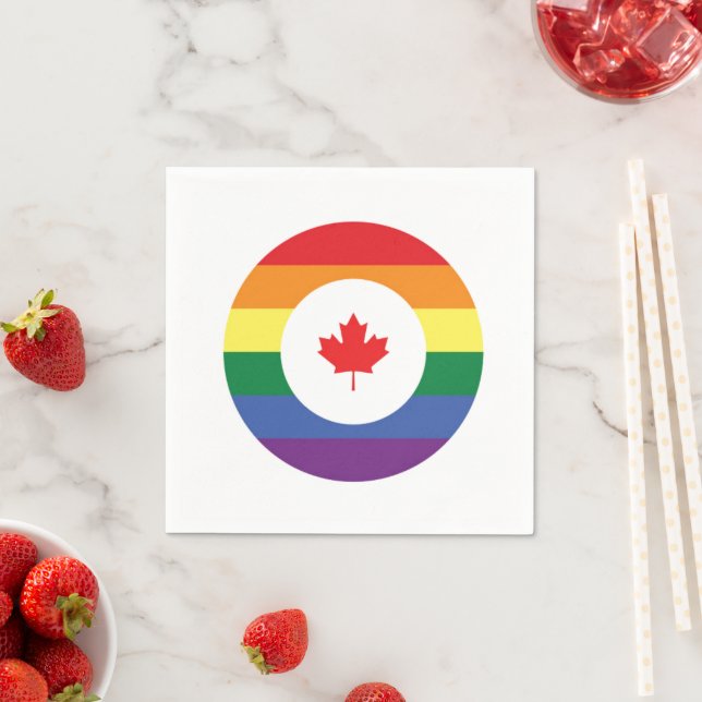 Guardanapo De Papel Orgulho gay do Canadá (Insitu)