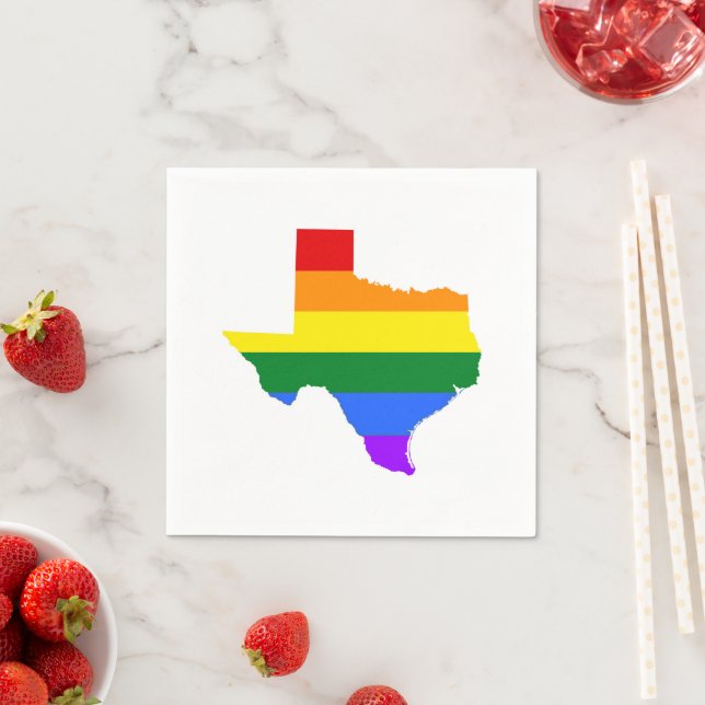Guardanapo De Papel Orgulho gay | Texas Rainbow (Insitu)