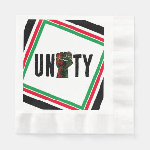 Guardanapo De Papel orgulho negro punho vermelho verde bandeira pan-af