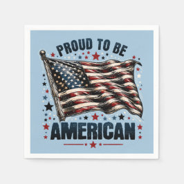 Guardanapo De Papel Orgulhoso de ser americano