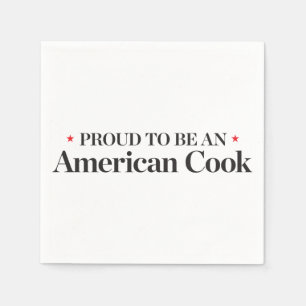Guardanapo De Papel Orgulhoso ser um cozinheiro americano
