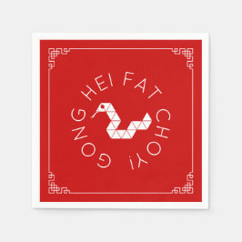 Guardanapo De Papel Origami Cobra Napkins chinês em Ano Novo