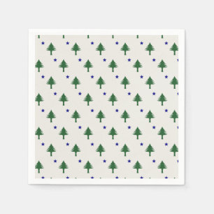 Guardanapo De Papel Original Maine Flag Napkins