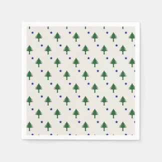 Guardanapo De Papel Original Maine Flag Napkins