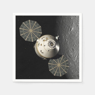 Guardanapo De Papel Órion Spacecraft em órbita lunar
