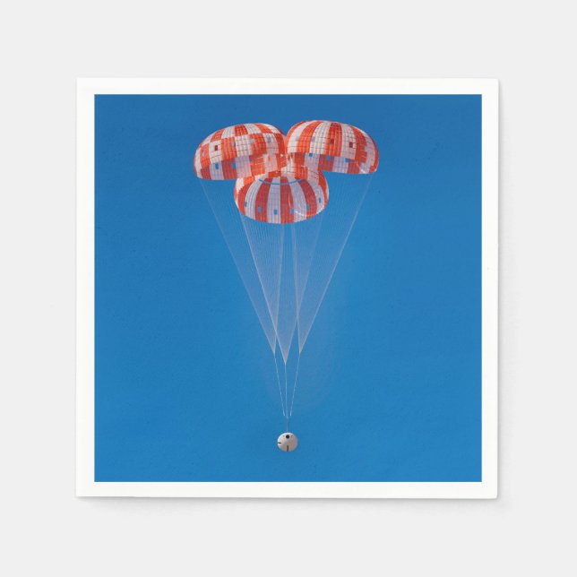 Guardanapo De Papel Orion Spacecraft Parachute Landing (Frente)