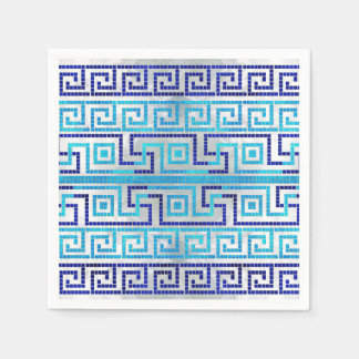 Guardanapo De Papel Ornamento Chave Grego Meander Grego - Mosaico
