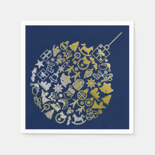 Guardanapo De Papel ornamento das decorações do Natal da mistura +