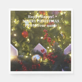 Guardanapo De Papel ornamentos de árvores de Natal