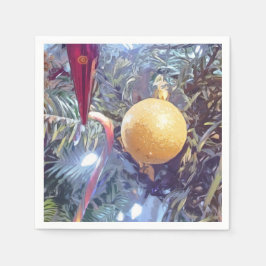 Guardanapo De Papel Ornamentos de férias de inverno