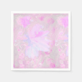 Guardanapo De Papel Orquídeas Rosa