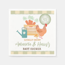 Guardanapo De Papel Os Agricultores Comercializam O Papel Gingham Em N