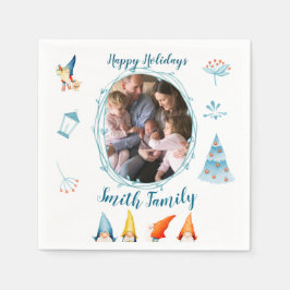 Guardanapo De Papel Os Elfos De Natal Guardançam Com Foto