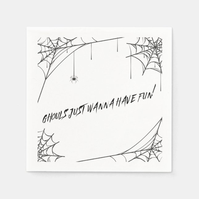 Guardanapo De Papel os fantasmas só querem divertir-se - coquetel de l (Frente)