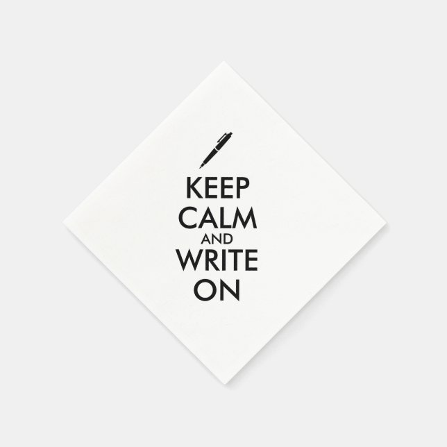Guardanapo De Papel Os presentes dos escritores mantêm calma e gravam  (Canto)