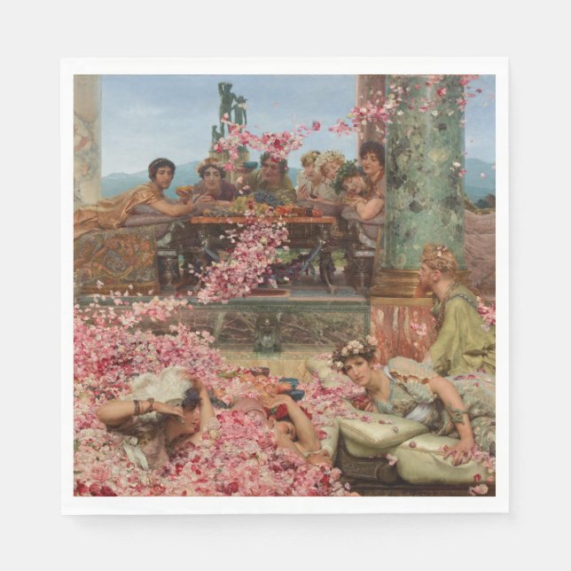 Guardanapo De Papel Os Rosas de Heliogabalus (antigo luxo romano) (Frente)