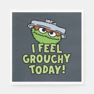 Guardanapo De Papel Oscar, o Grouch Sinto-Me Agitada Hoje!