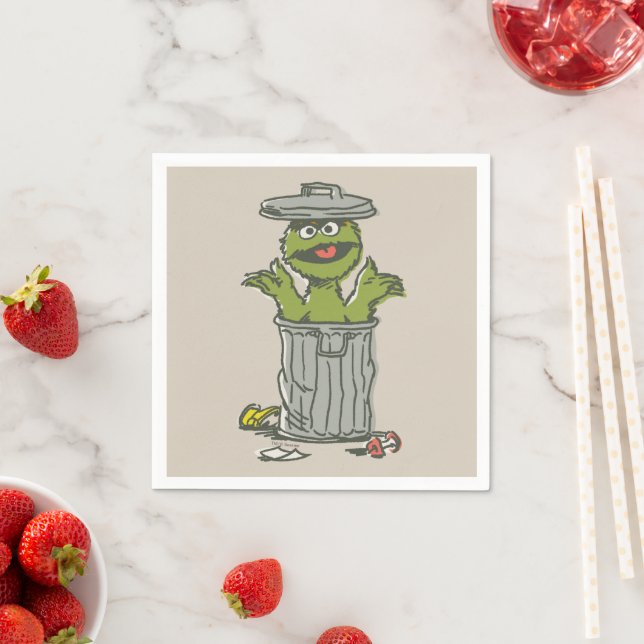 Guardanapo De Papel Oscar the Grouch Vintage (Insitu)