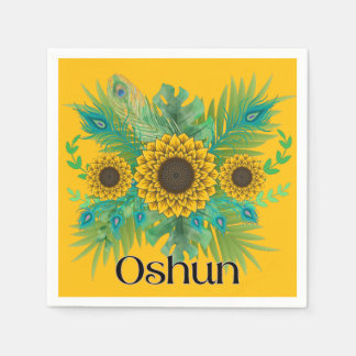 Guardanapo De Papel Oshun Goddess Sunflower