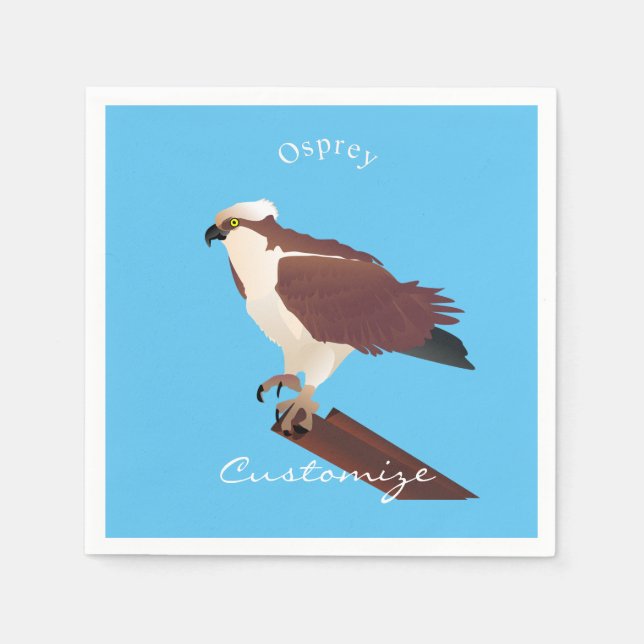 Guardanapo De Papel Osprey Hawk Raptor Thunder_Cove (Frente)