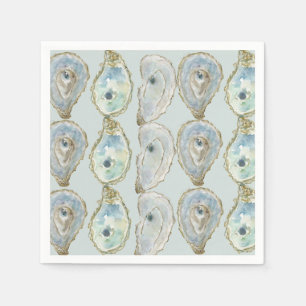 Guardanapo De Papel Ostras de Aquarela