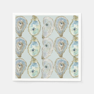 Guardanapo De Papel Ostras de Aquarela