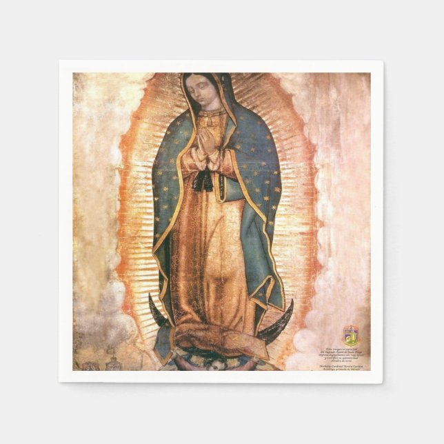 Guardanapo De Papel Our Lady Of Guadalupe Vintage (Frente)