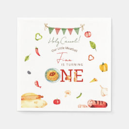 Guardanapo De Papel Our Little Meatball 1st Birthday