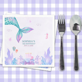 Guardanapo De Papel Our Little Mermaid Birthday Party 
