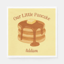 Guardanapo De Papel Our Little Pancake Breakfast Brunch Theme Custom