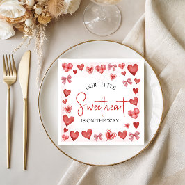 Guardanapo De Papel Our Little Sweetheart Baby Shower Napkin