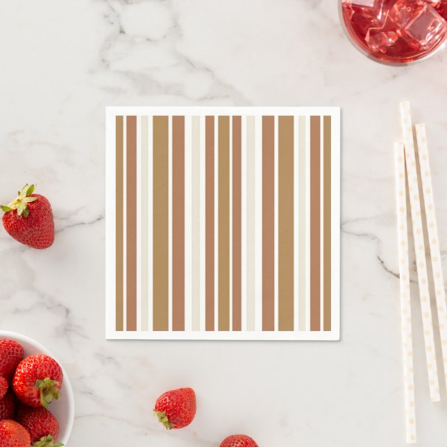 Guardanapo De Papel Ouro Beach Sand Stripes (Insitu)